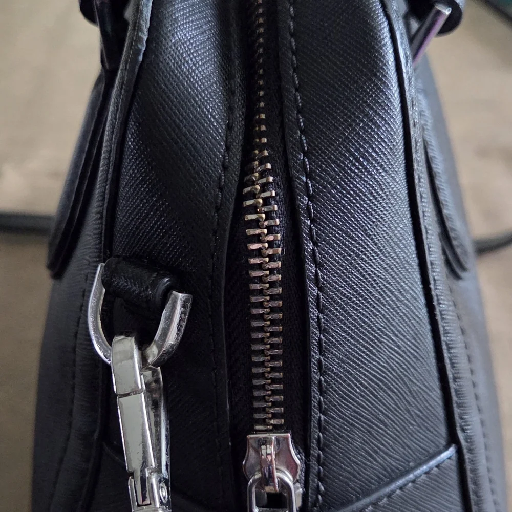 Michael Kors Black Satchel with Gold Details - Picture 5 of 9